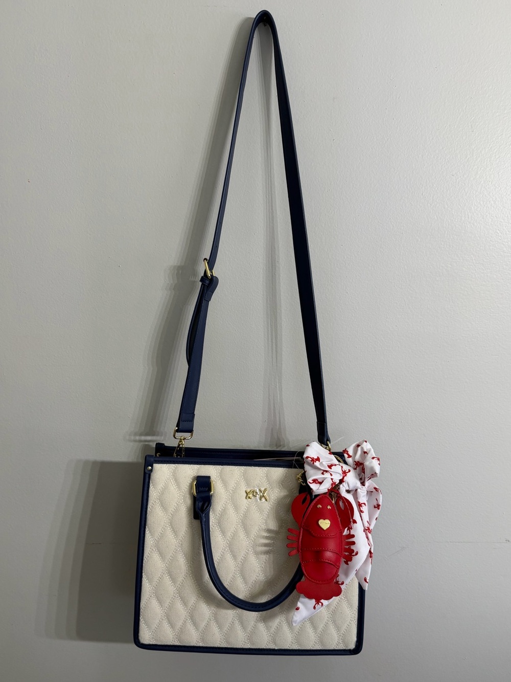 *NWT* Betsey Johnson Purse XO LALA Quilted Tote Satchel Bag - Picture 6 of 7